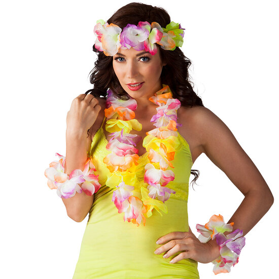Hawaii Set Sunshine - Strandfeest Festival - 4-delig - Assorti