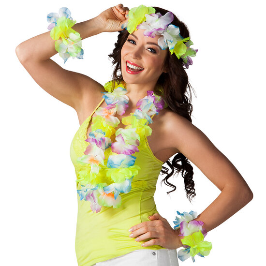 Hawaii Set Sunshine - Strandfeest Festival - 4-delig - Assorti