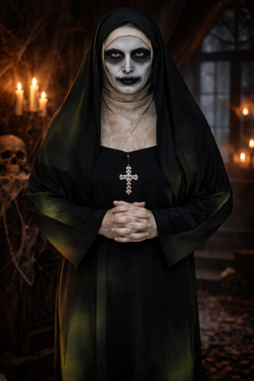 Bezeten Non Kostuum - Halloween - One size - 5-delig