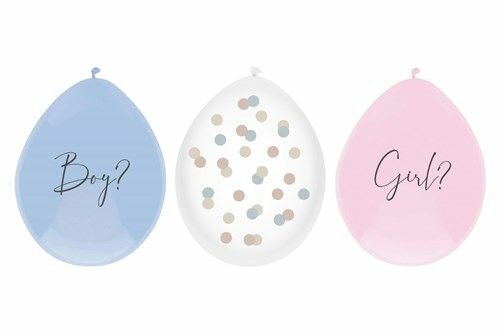 Ballonnen - Baby Balloons - Gender Reveal - 6 stuks