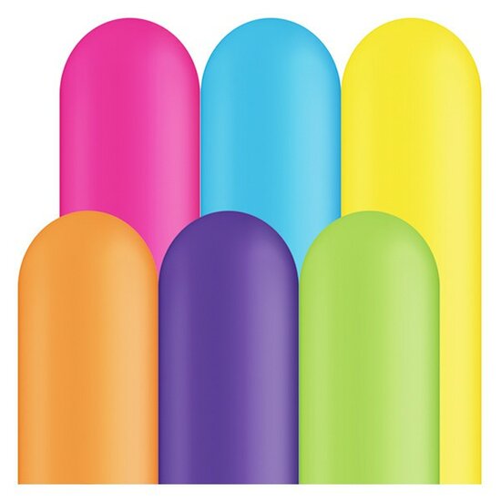 Sempertex - Modelleer Ballonnen Neon - 100 stuks - 260S