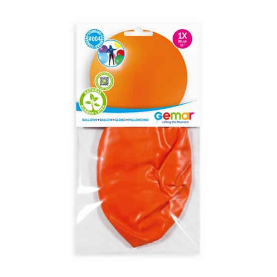 Topballon Latex- Oranje - 80 cm 