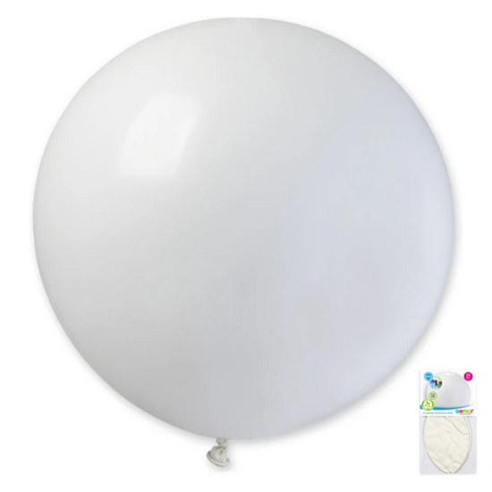 Topballon Latex - Wit  - 80 cm 
