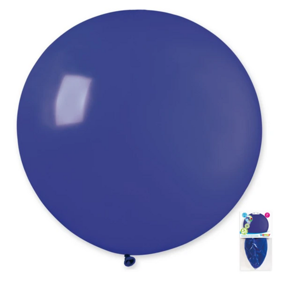 Topballon Latex - Blauw - 80 cm 