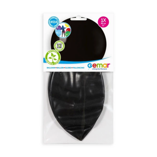 Topballon Latex - Zwart  - 80 cm 