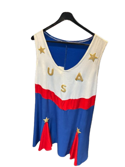 Tweedekans - USA Jurk - L - Blauw