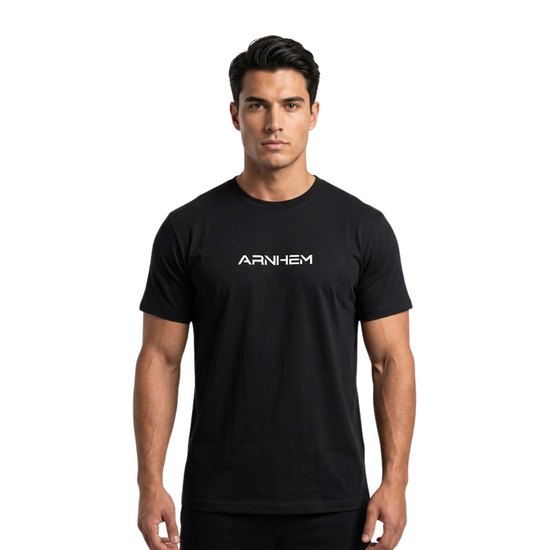 T-shirt Arnhem - Zwart - Volwassenen - Silicone Opdruk