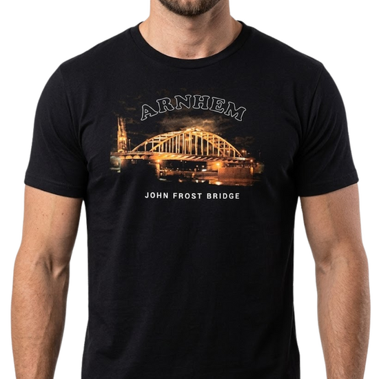 T-shirt Arnhem - John Frost Brug Bij Nacht - Volwassenen