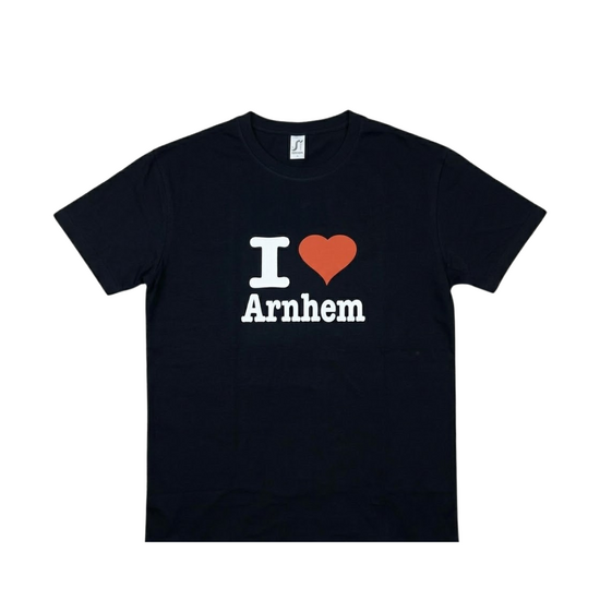 T-shirt - I Love Arnhem - Zwart - Heren