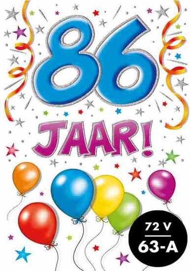 Verjaardagskaart - That Funny Age - 86 jaar - met Envelop