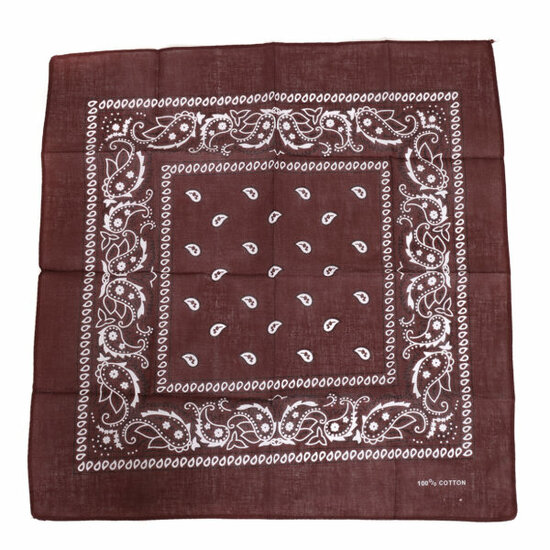 Zakdoek - Bandana - Bruin 
