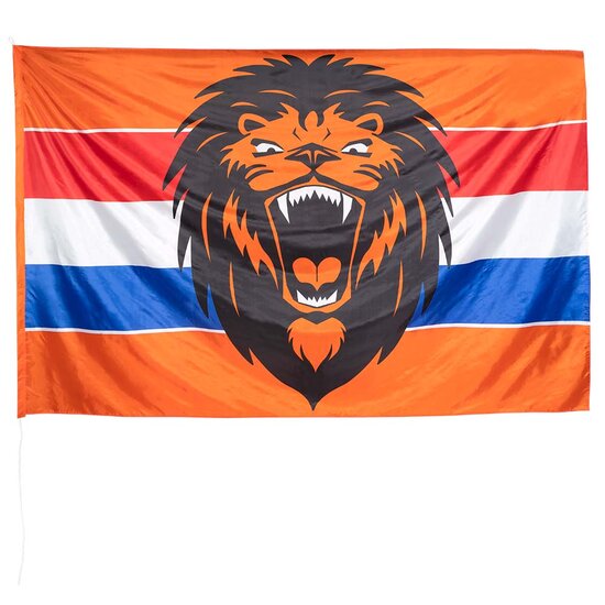 WK Oranje Reuze Vlag - Brullende Leeuw - 200 x 300 cm