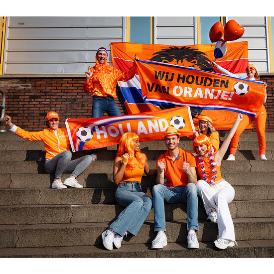 WK Oranje Reuze Vlag - Brullende Leeuw - 200 x 300 cm