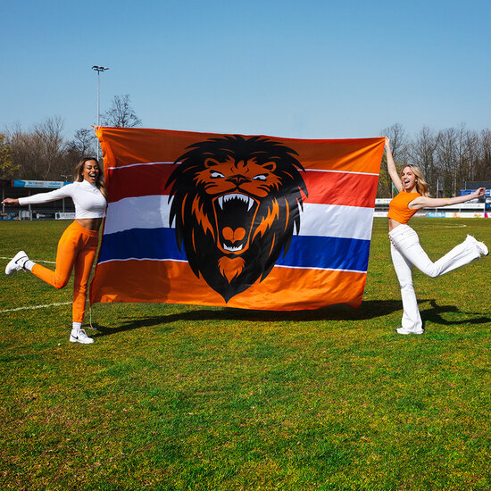 WK Oranje Reuze Vlag - Brullende Leeuw - 200 x 300 cm