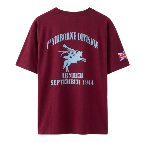 1st Airborne Division Shirt &ndash; Pegasus &ndash; Maroon 