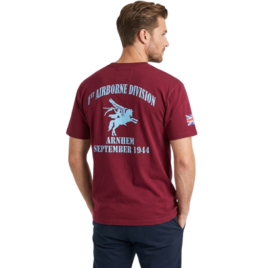 1st Airborne Division Shirt &ndash; Pegasus &ndash; Maroon 