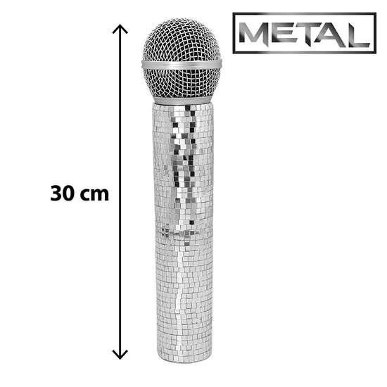 Microfoon Playbackshow - Karaoke - Disco - Zilver