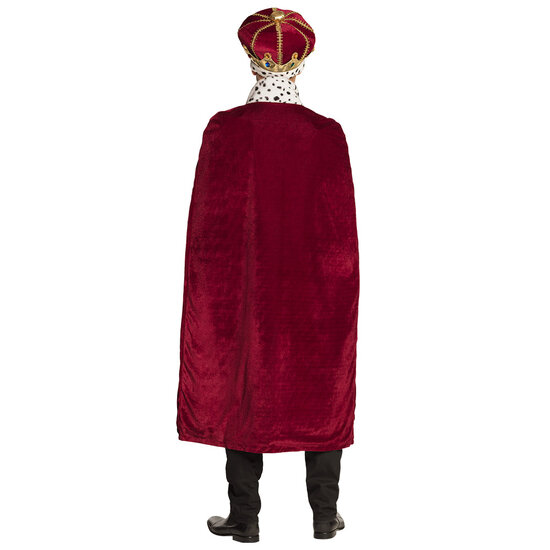 Set Majesteit - Koningsmantel - Rood - Volwassenen