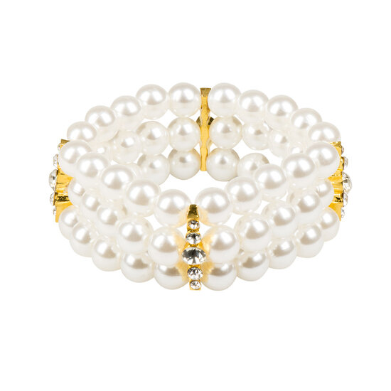Armband Gemma - Wit - Jaren 20 Great Gatsby
