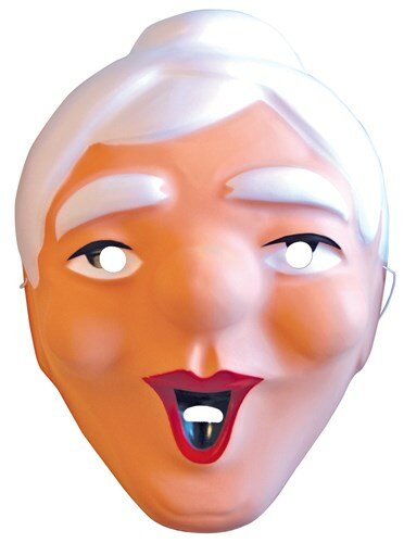 Oma Sarah Masker Plastic &ndash; Verkleed Masker