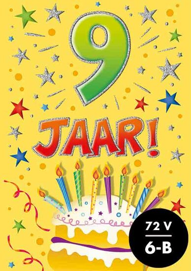 Wenskaart That funny age 9 jaar