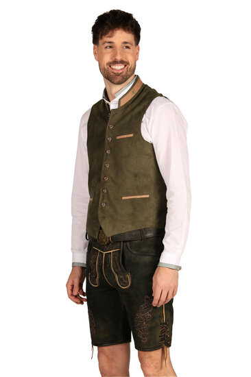 Oktoberfest Trachtenvest - Noah - Donkergroen