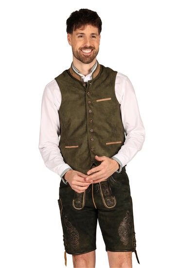 Oktoberfest Trachtenvest - Noah - Donkergroen