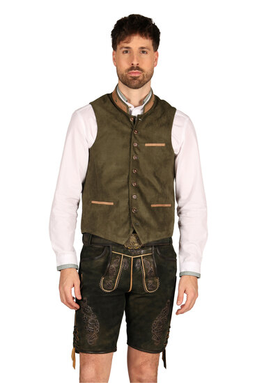 Oktoberfest Trachtenvest - Noah - Donkergroen
