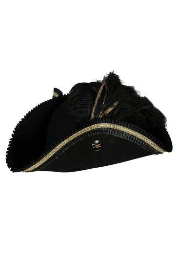 Luxe Piratenhoed - Pirate Jack met Gouden Details - Volwassenen