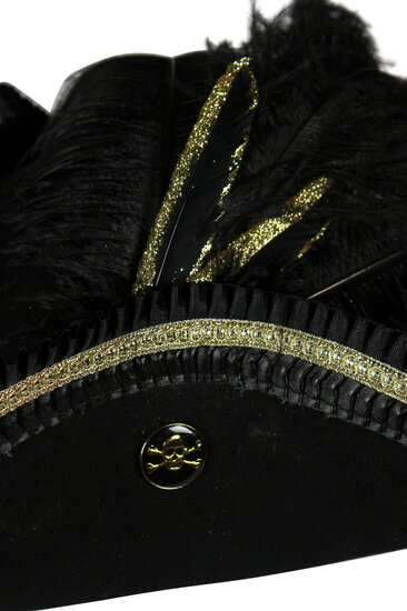 Luxe Piratenhoed - Pirate Jack met Gouden Details - Volwassenen