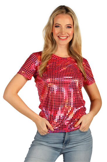 T-shirt Disco Party Queen Roze- Jaren 80 &amp; 90