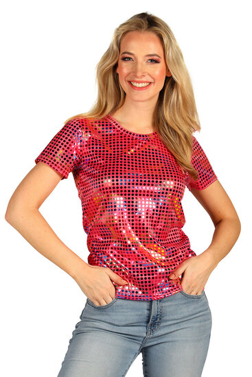 T-shirt Disco Party Queen Roze- Jaren 80 &amp; 90