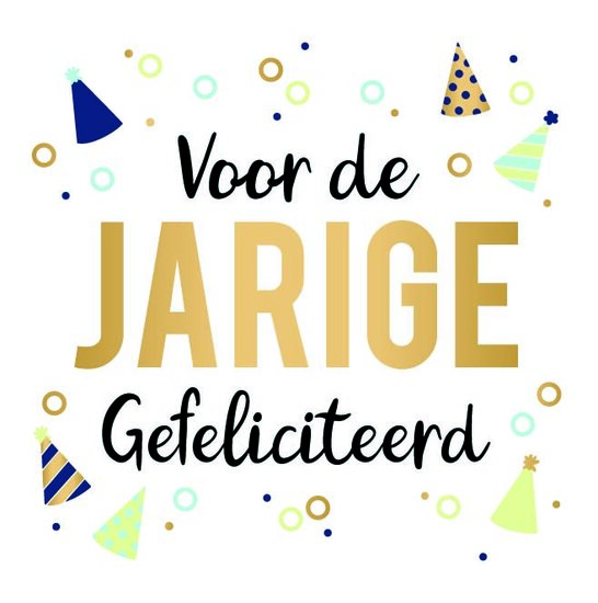 Wenskaart Daisy XL - Jarige Gefeliciteerd - met Envelop