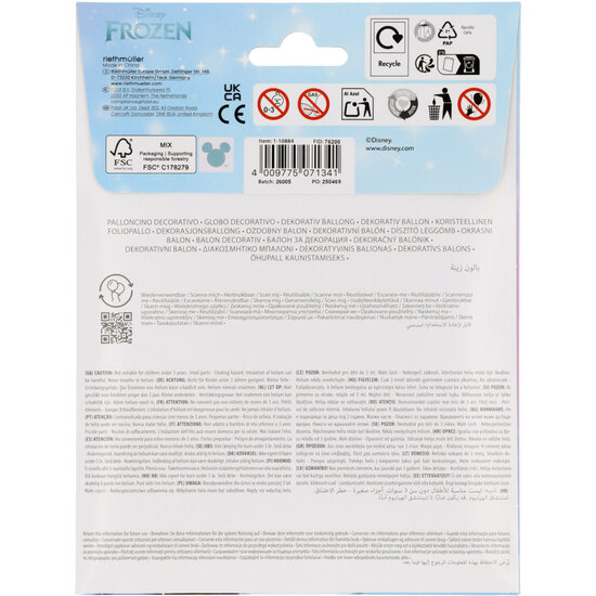 Folieballon Large Shape - Olaf - Frozen - Helium- en Luchtvulling
