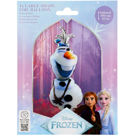 Folieballon Large Shape - Olaf - Frozen - Helium- en Luchtvulling