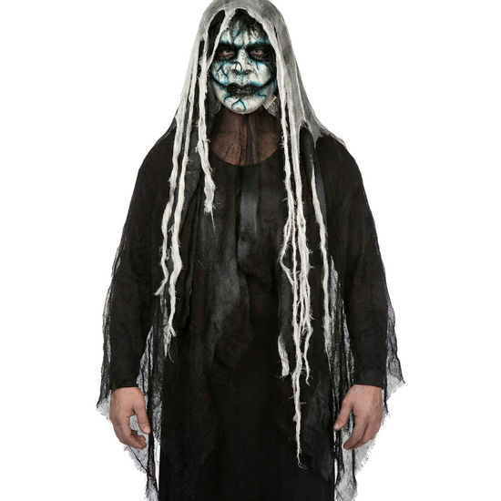 Horror Geest Masker met Kap en Sluier &ndash; Halloween