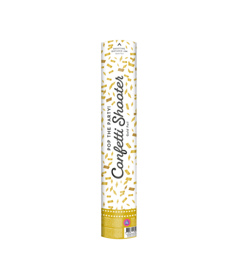 Confetti Shooter Metallic Goud - 40 cm