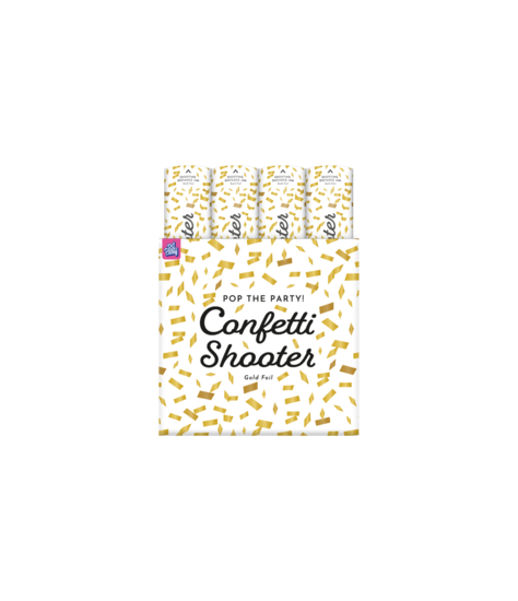 Confetti Shooter Metallic Goud - 40 cm