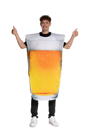 Bierglas Kostuum  - Volwassenen - Onesize