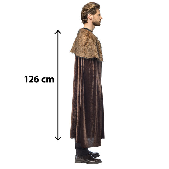 Cape Middeleeuwen - Bruin - 126 cm