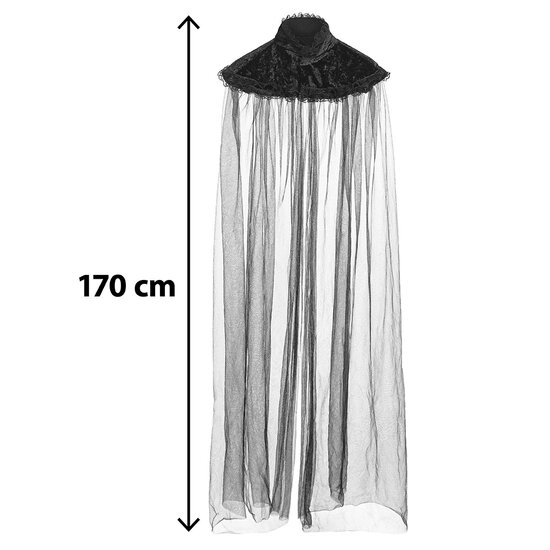 Cape Carmilla - Zwart - 170 cm