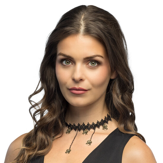 Choker Spinnen - Zwart - Halloween