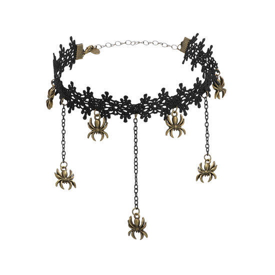 Choker Spinnen - Zwart - Halloween