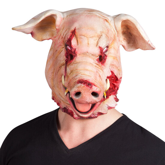 Halloween Latex Masker Bloederig Varken