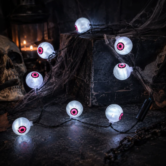 Ketting Oogballen - Led - Halloween - 150 cm