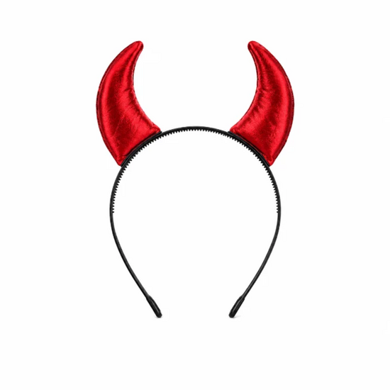 Duivel Hoorntjes - Duivel Diadeem - Glitter Rood