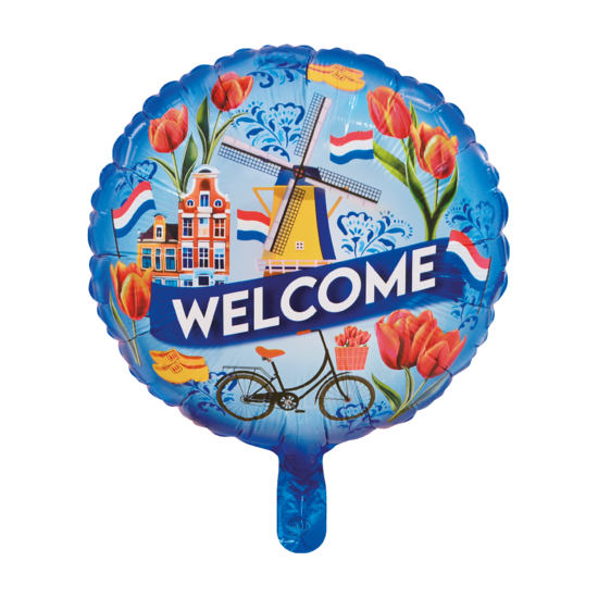 Folieballon - Welcome - 45 cm - Helium- en Luchtvulling