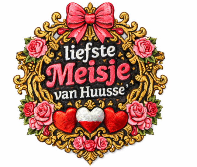 Embleem Huusse - Strijkembleem - Liefste Meisje van Huusse