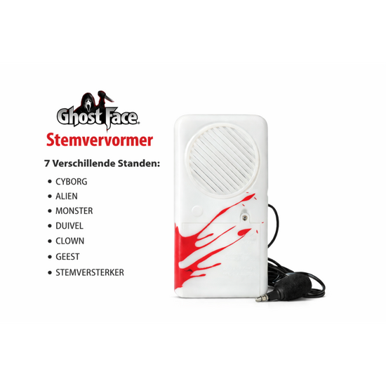 Ghost Face Stemvervormer Officiele Licentie - Halloween Horror Decoratie