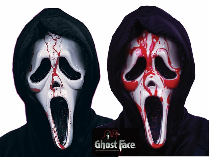 Scream Masker met Kap - Bloedend Ghost Face - Licentie